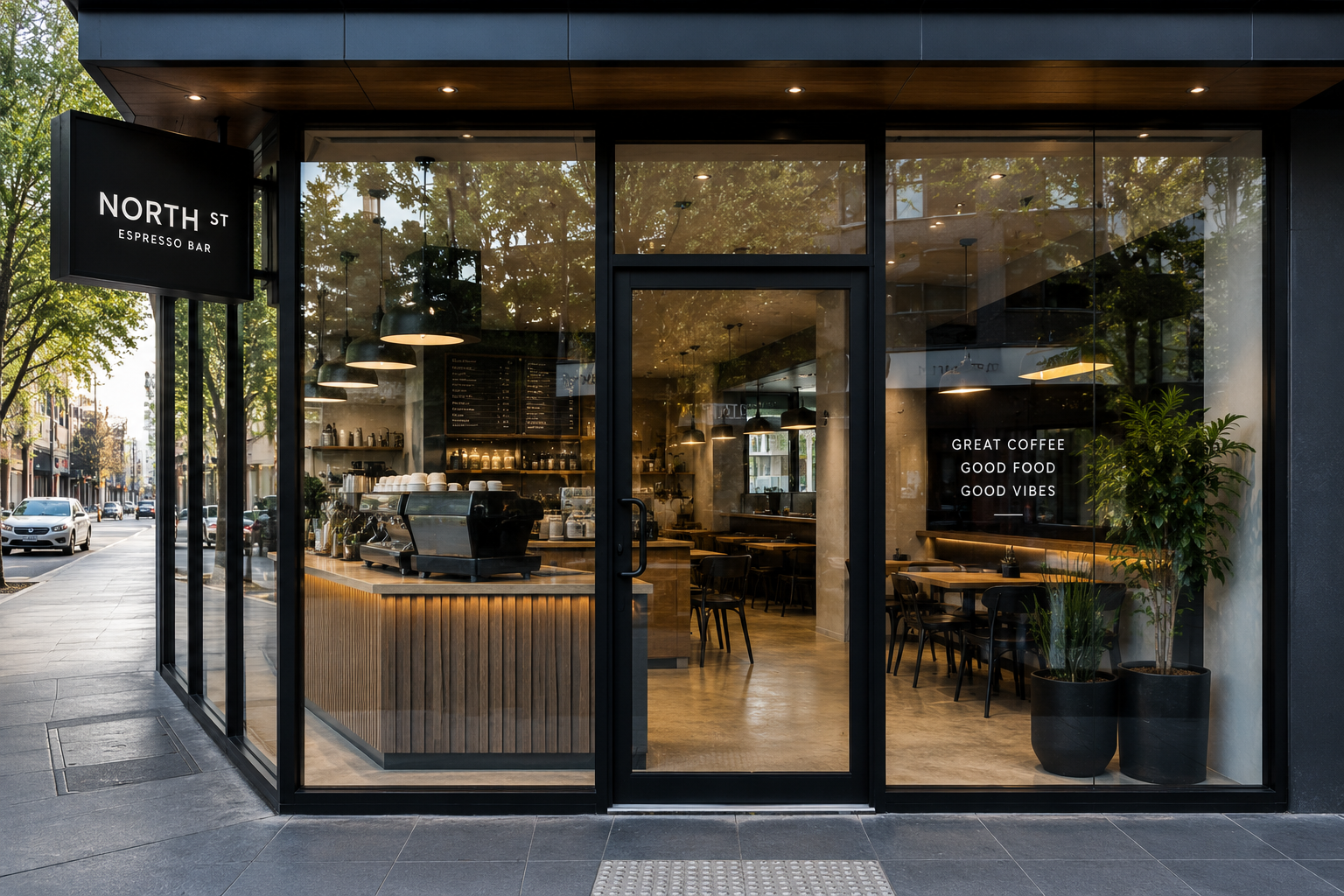 Commercial glass shopfront project